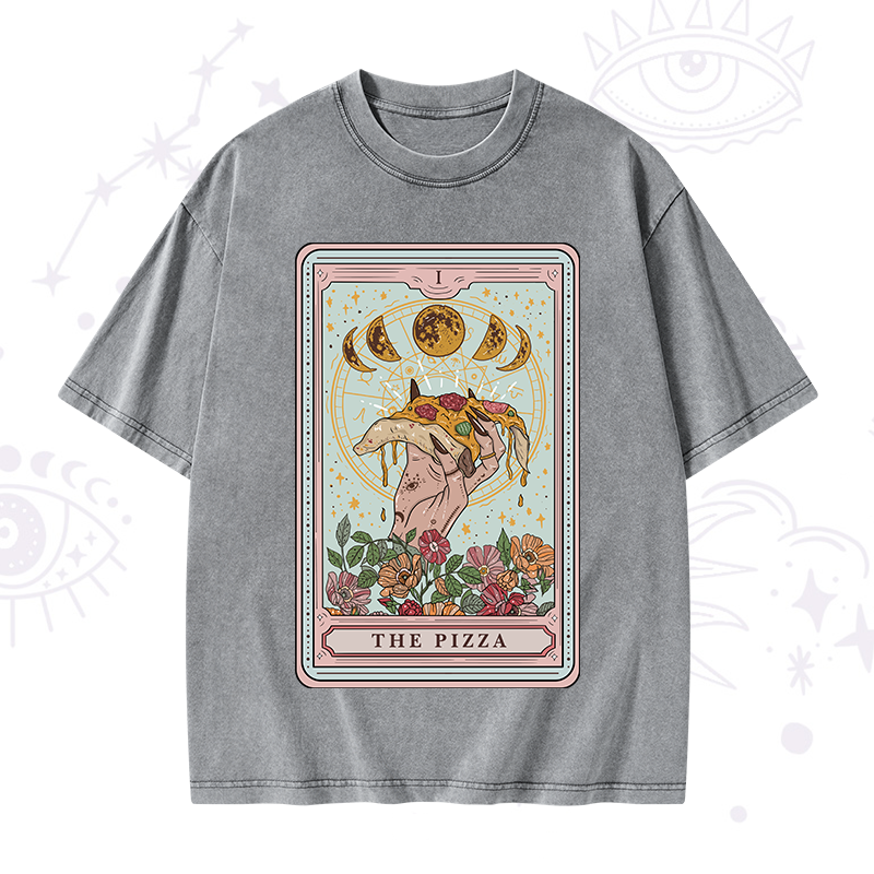 The Pizza Tarot Washed T-Shirt