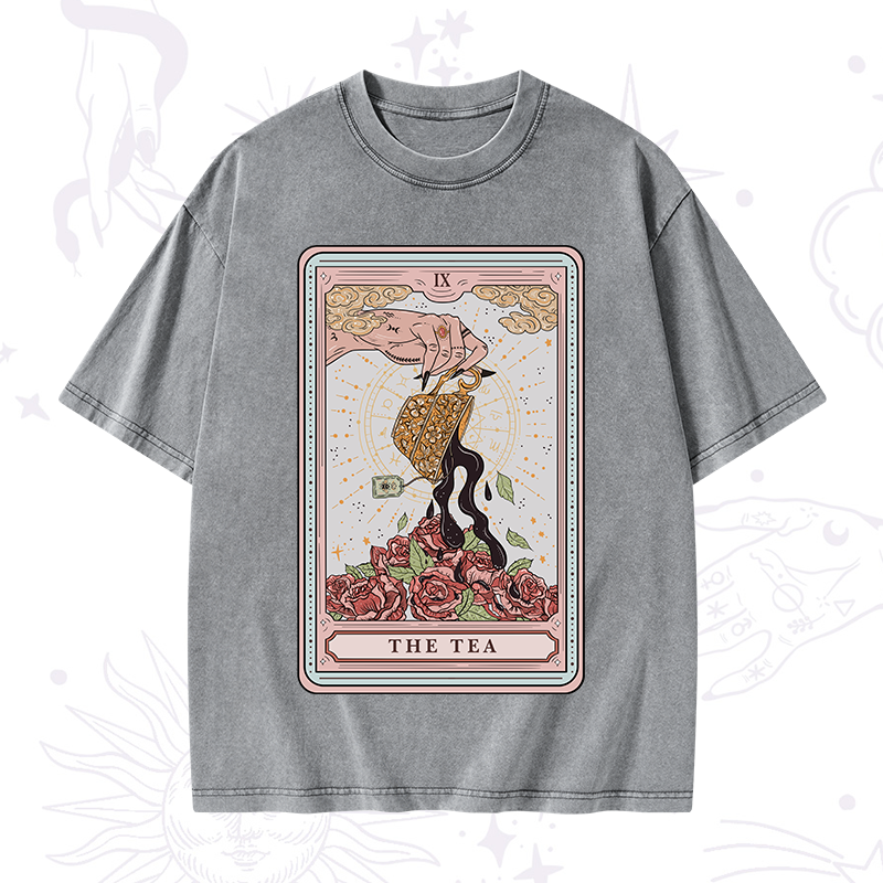 The Tea Tarot Washed T-Shirt