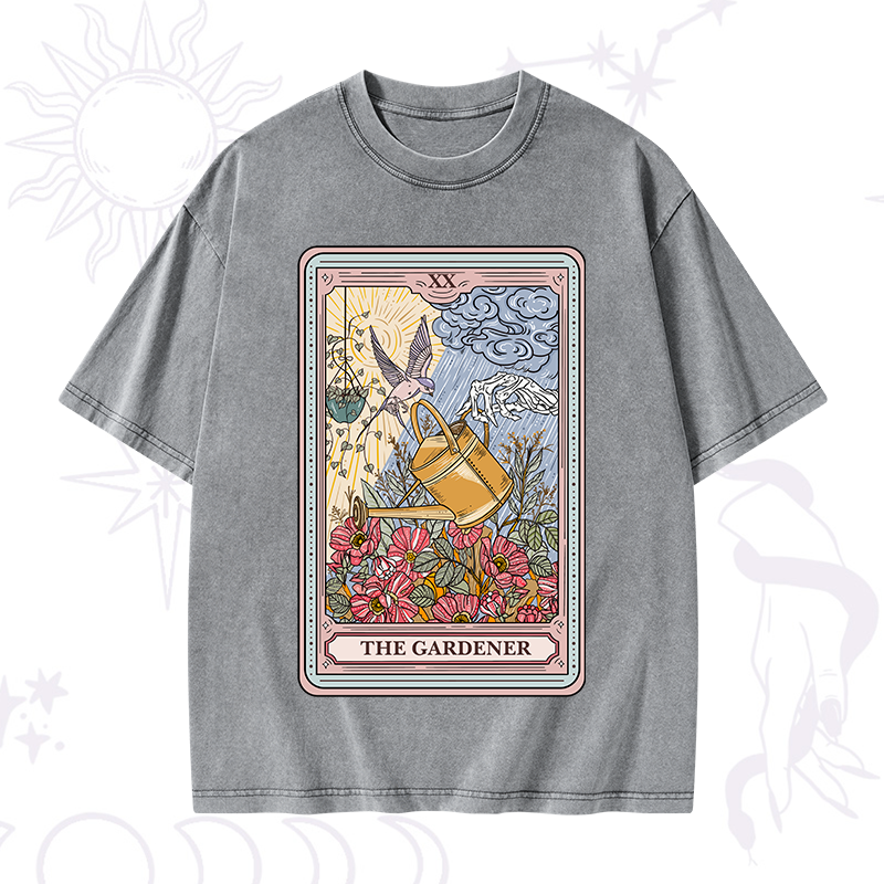 The Gardener Tarot Washed T-Shirt