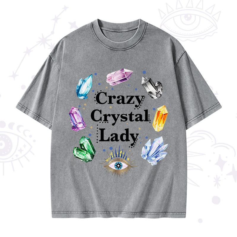 Crazy Crystal Lady Washed T-Shirt