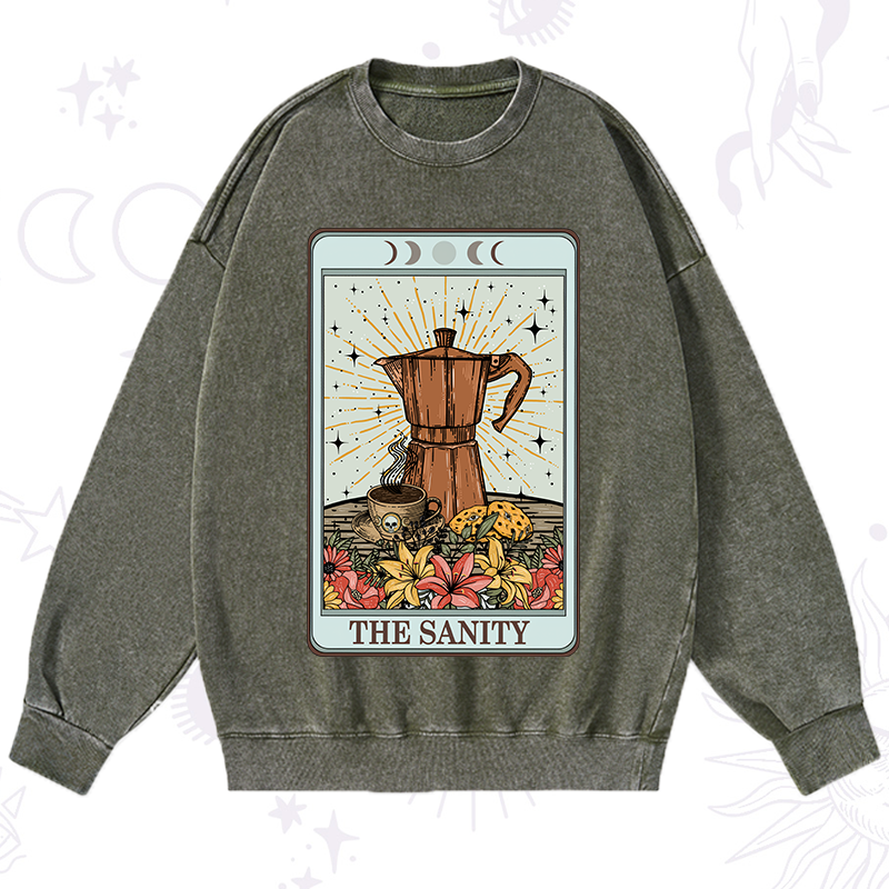 The Sanity Tarot  Washed Sweatshirt