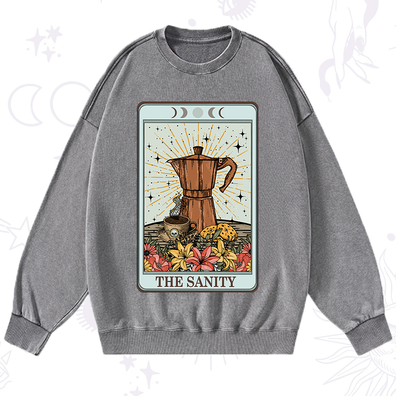 The Sanity Tarot  Washed Sweatshirt