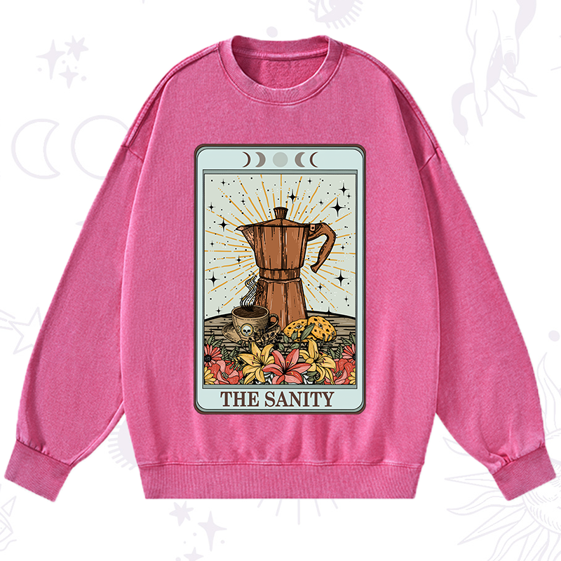 The Sanity Tarot  Washed Sweatshirt