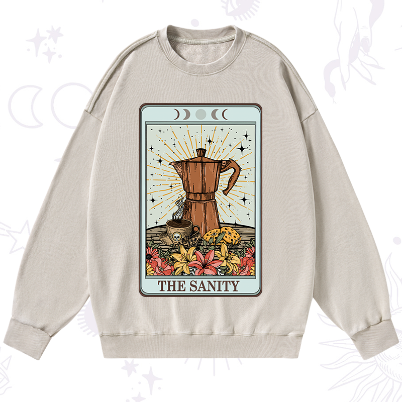 The Sanity Tarot  Washed Sweatshirt