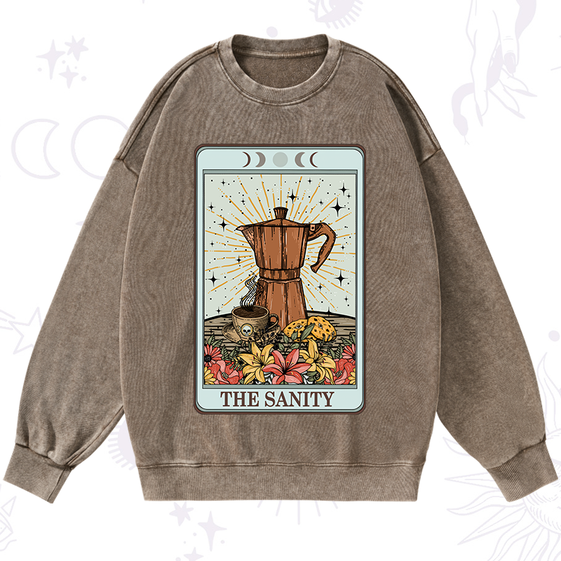 The Sanity Tarot  Washed Sweatshirt