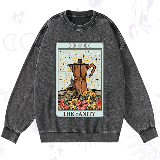 The Sanity Tarot  Washed Sweatshirt