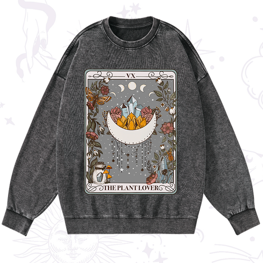 The Moon Tarot Washed Sweatshirt