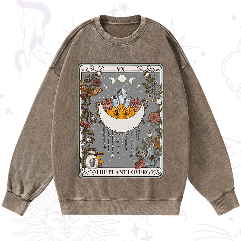 The Moon Tarot Washed Sweatshirt