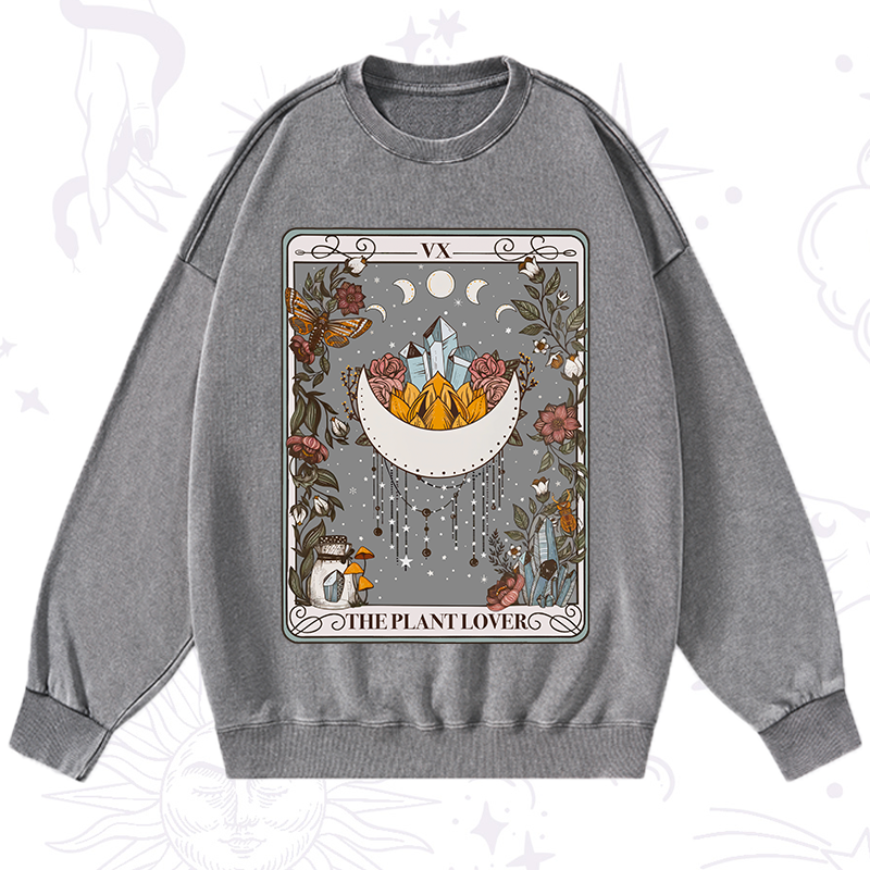 The Moon Tarot Washed Sweatshirt