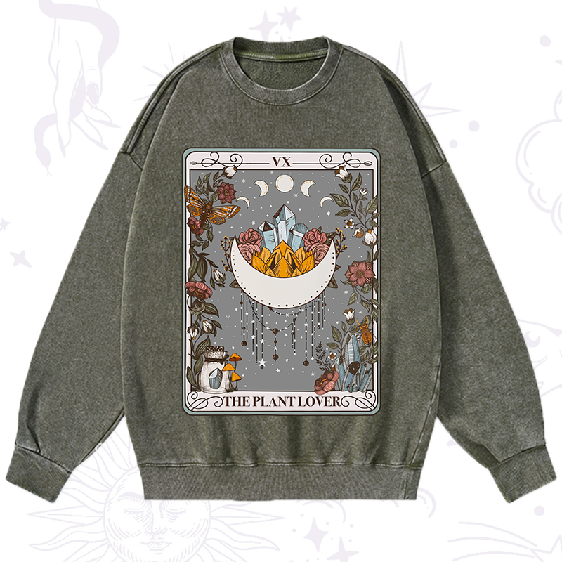 The Moon Tarot Washed Sweatshirt