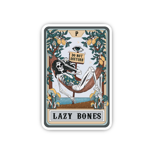 The Lazy Bones Tarot Sticker