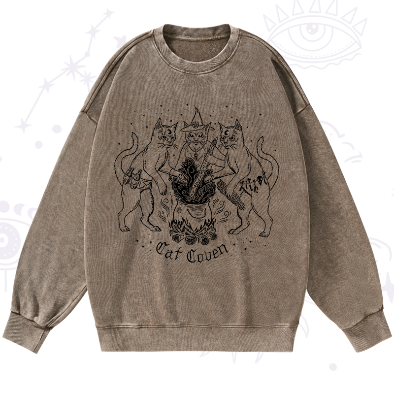 Cat Coven Washed Sweatshirt