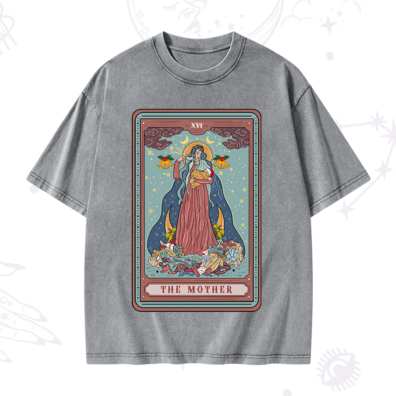 Christmas The Mother Tarot Washed T-Shirt