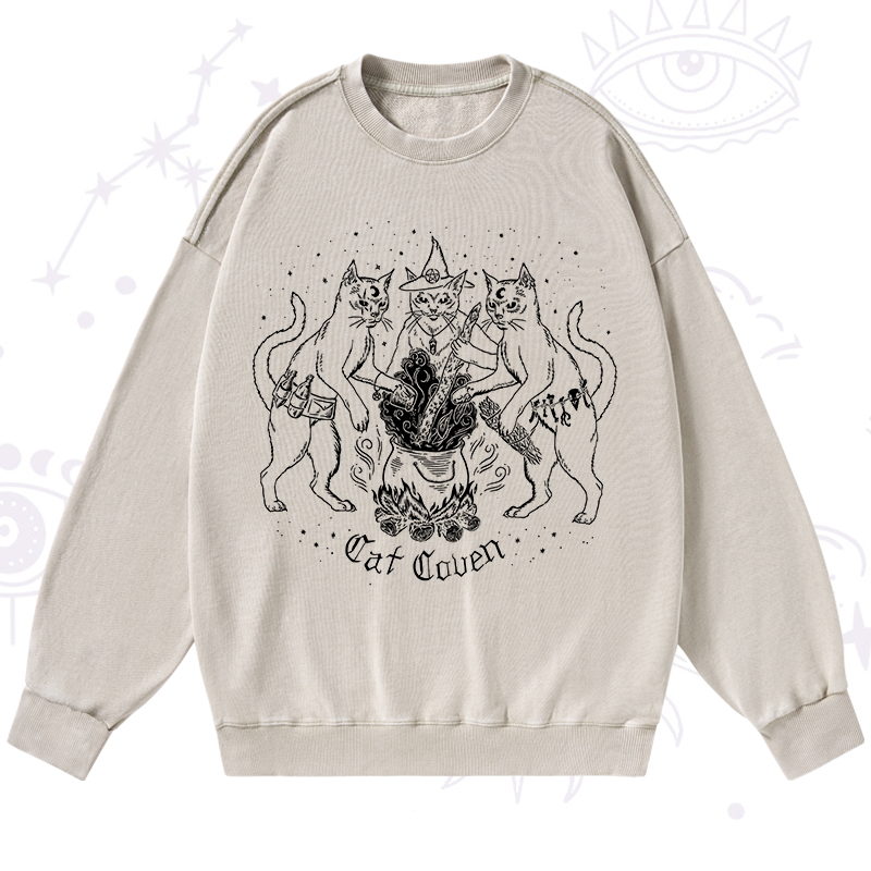 Cat Coven Washed Sweatshirt