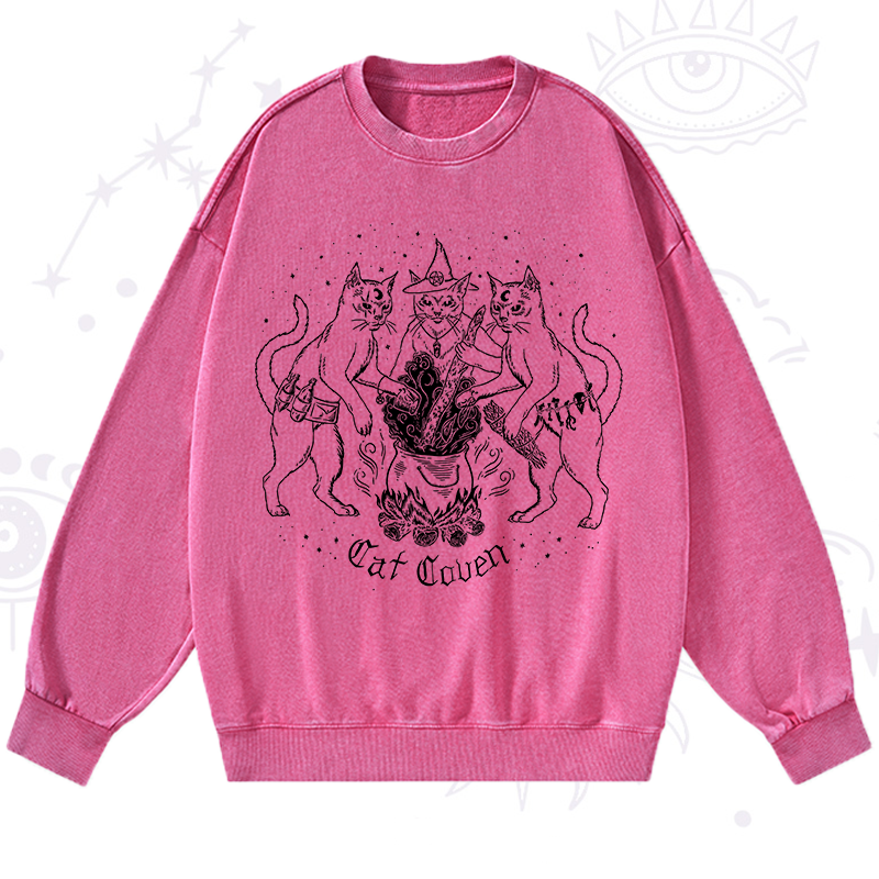 Cat Coven Washed Sweatshirt