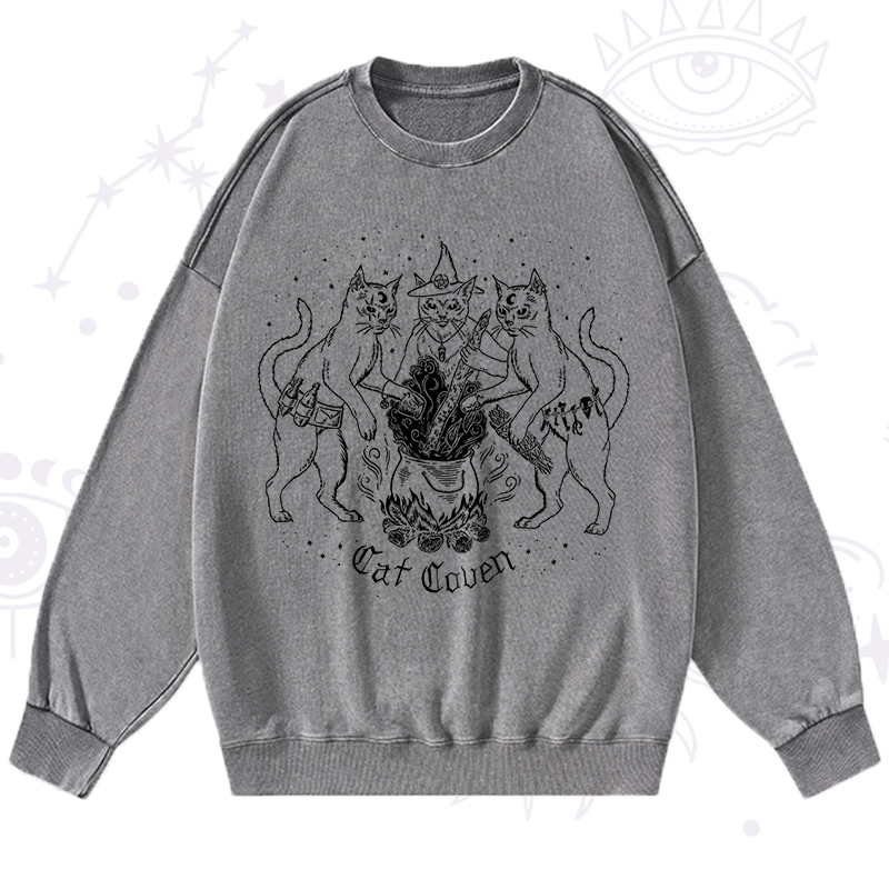 Cat Coven Washed Sweatshirt