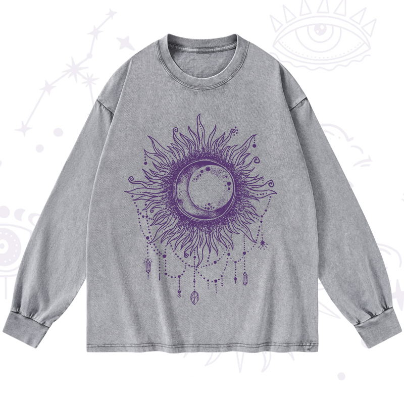 Starry Eye Washed Long Sleeve Shirt