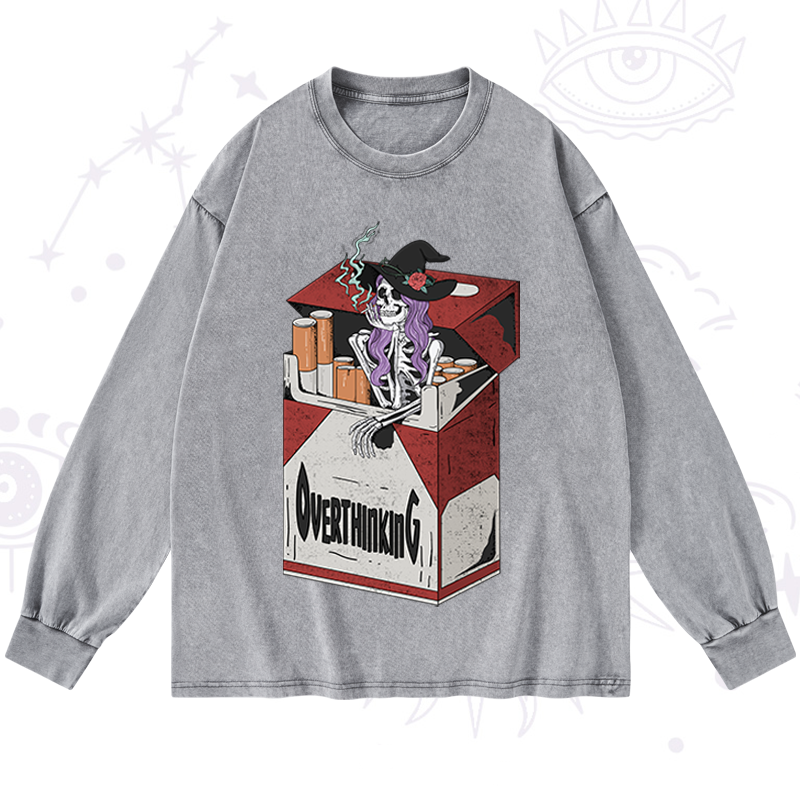 Overthinking Washed Long Sleeve Shirt