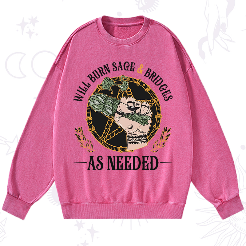 Will Burn Sage And Bridges Washed Sweatshirt