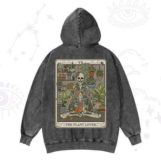 The Plant Lover Tarot Washed Hoodie