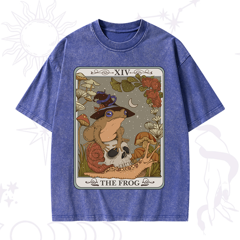 The Frog Tarot Washed T-Shirt