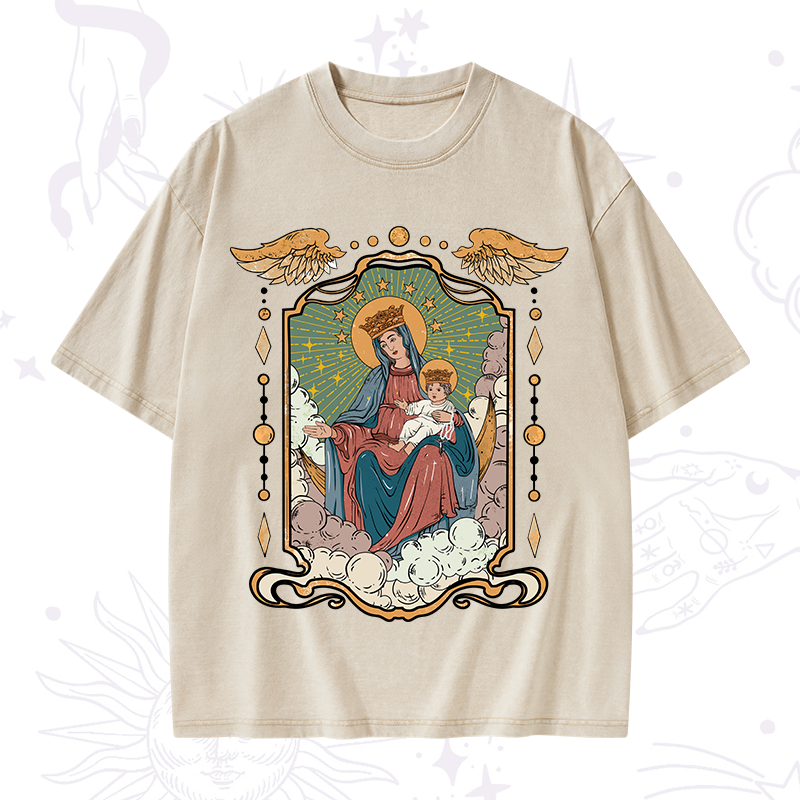 The Lady Of the Rosary Washed T-Shirt