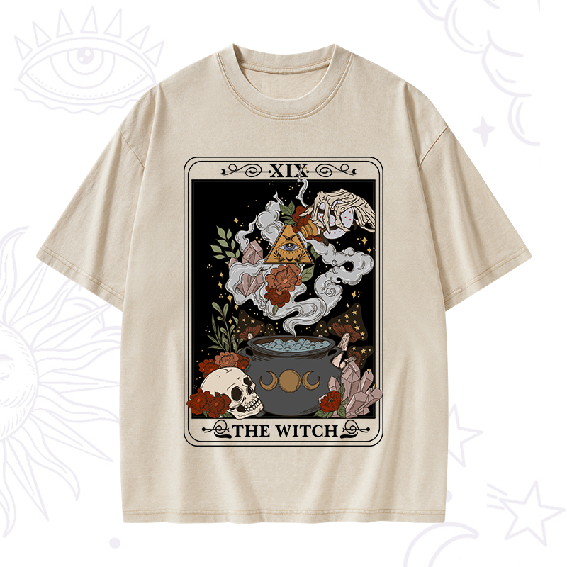 The Witch Tarot Washed T-Shirt