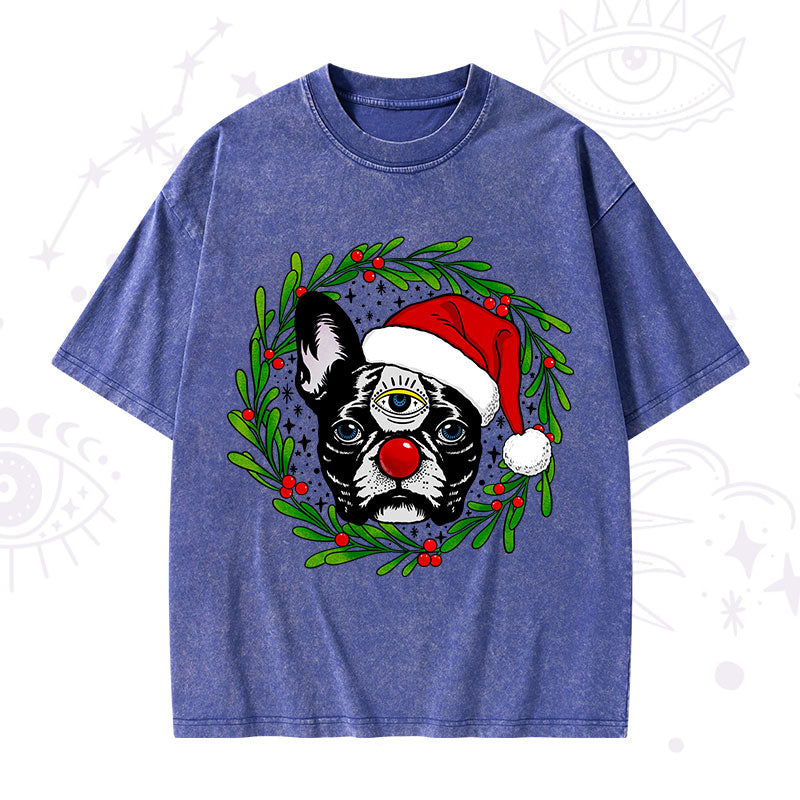 Christmas Celestial Canine Washed T-Shirt