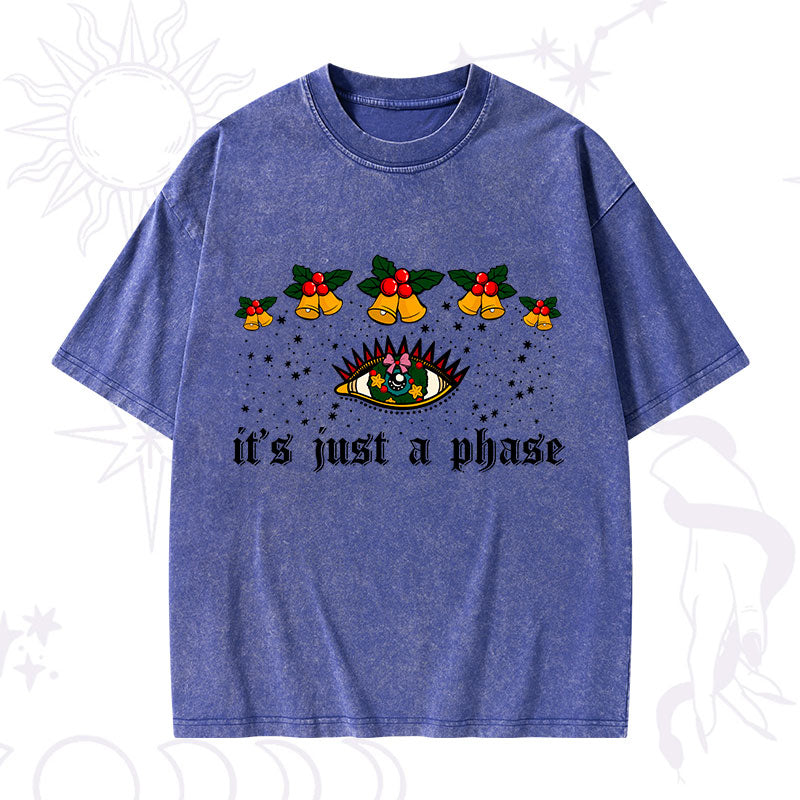 Christmas It's Just A Phase Washed T-Shirt