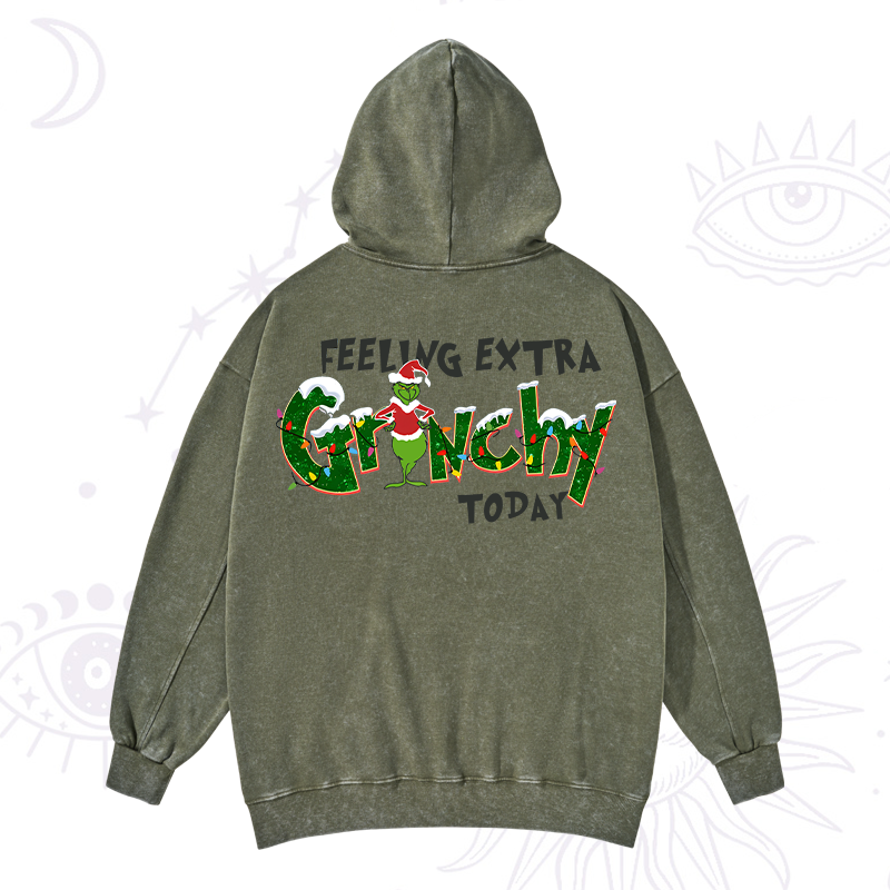 PFeeling Extra Grinchy Today Washed Hoodie