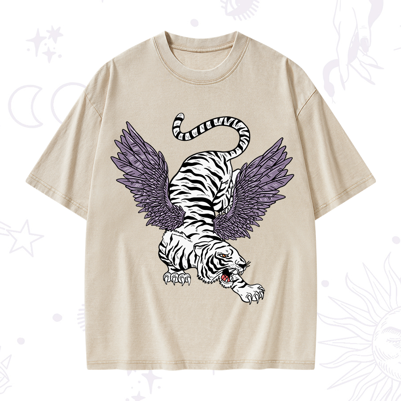 Tiger With Wings Washed T-Shirt