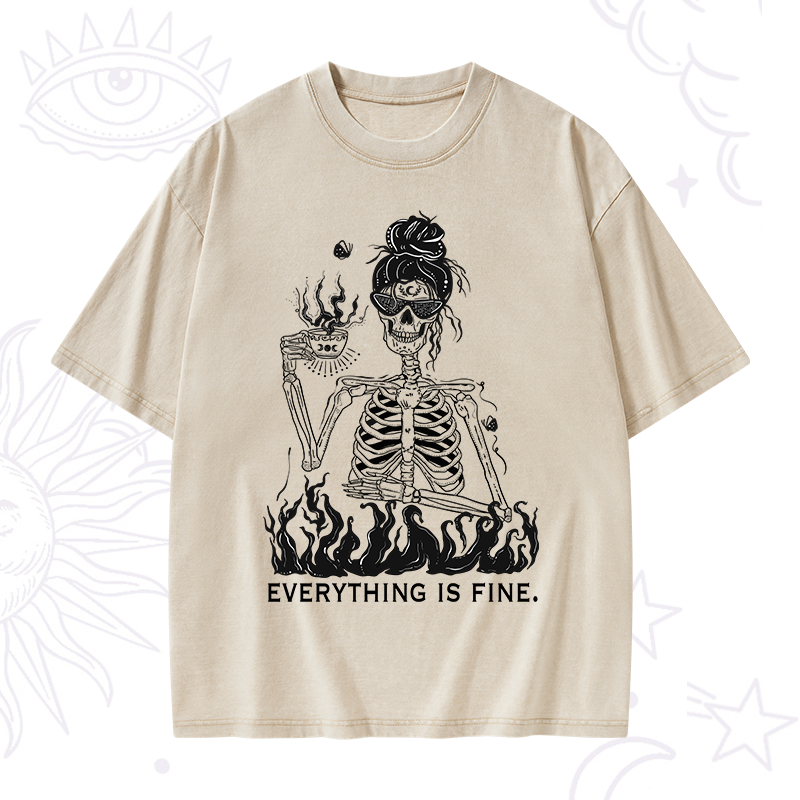 Everything Is Fine Washed T-Shirt