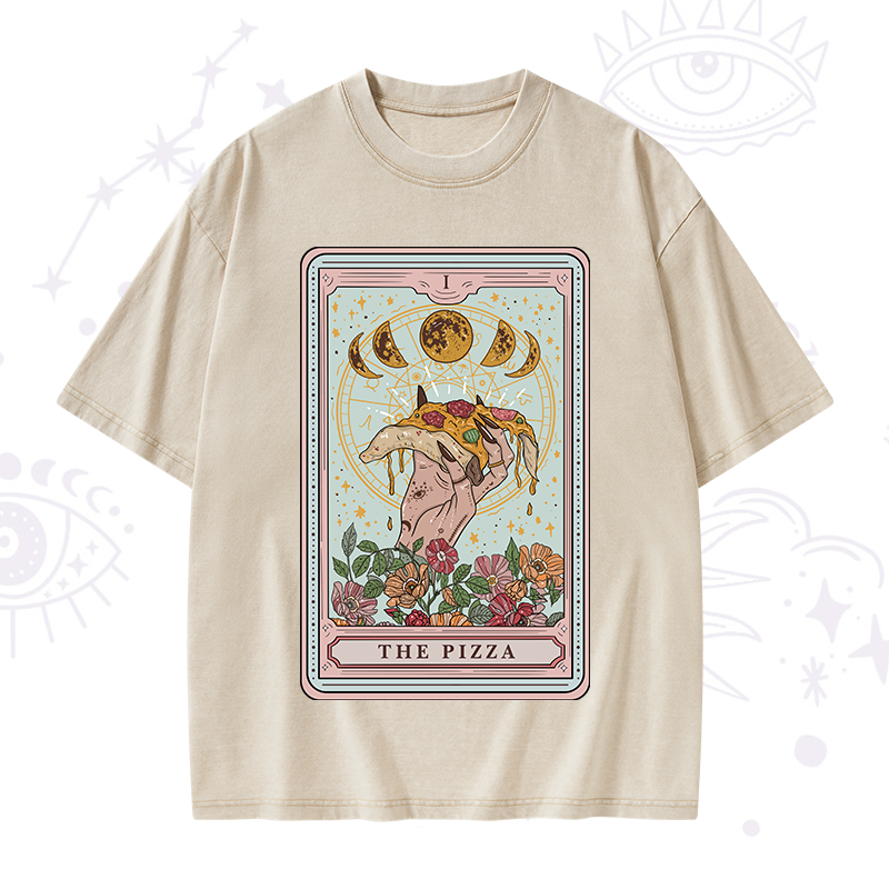 The Pizza Tarot Washed T-Shirt