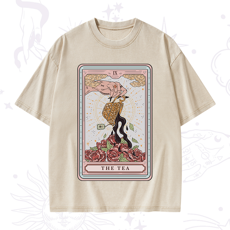 The Tea Tarot Washed T-Shirt