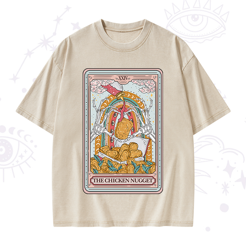 The Chicken Nugget Tarot Washed T-Shirt