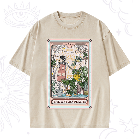 The Wet Ass Plants Tarot Washed T-Shirt