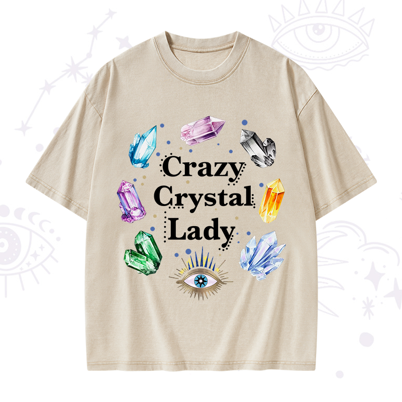 Crazy Crystal Lady Washed T-Shirt