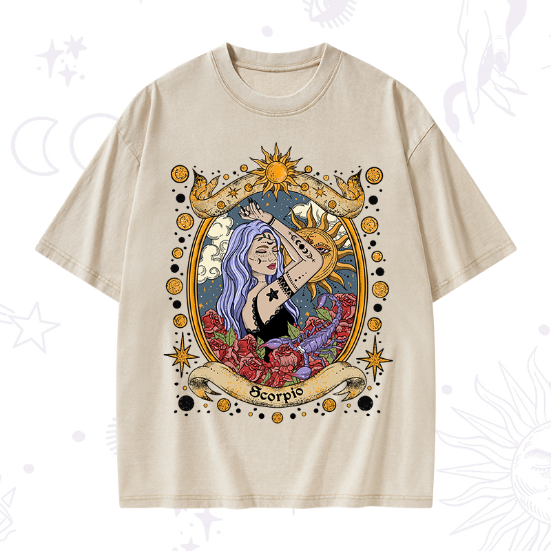 Scorpio Radiance Zodiac Washed T-Shirt