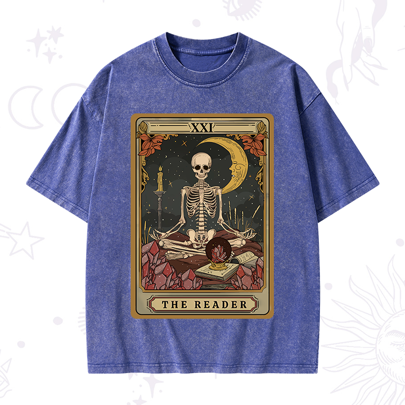 The Reader Tarot Washed T-Shirt