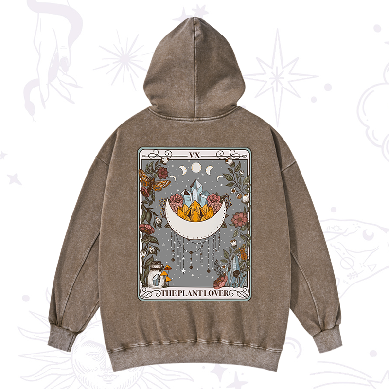 The Moon Tarot Washed Hoodie