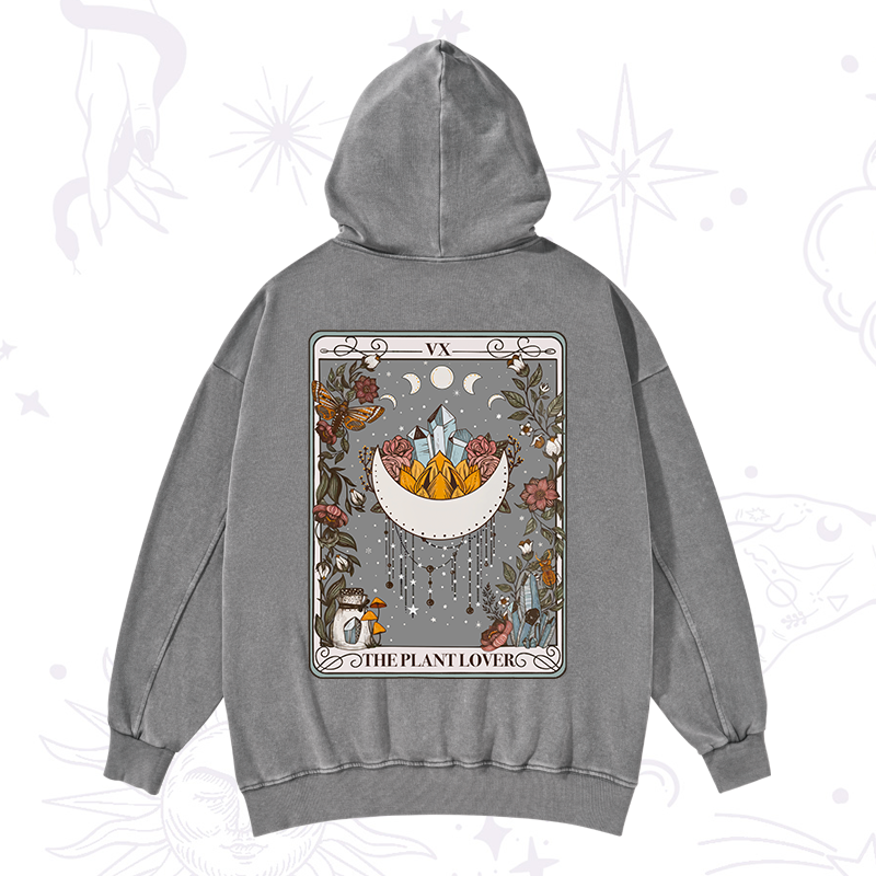 The Moon Tarot Washed Hoodie