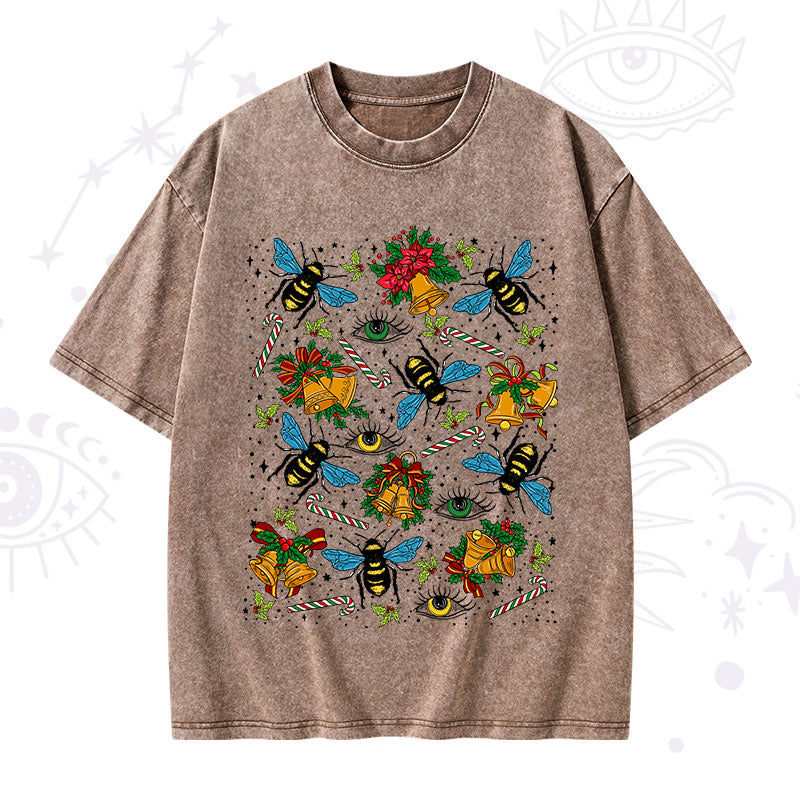 Christmas The Bee's Knees Washed T-Shirt