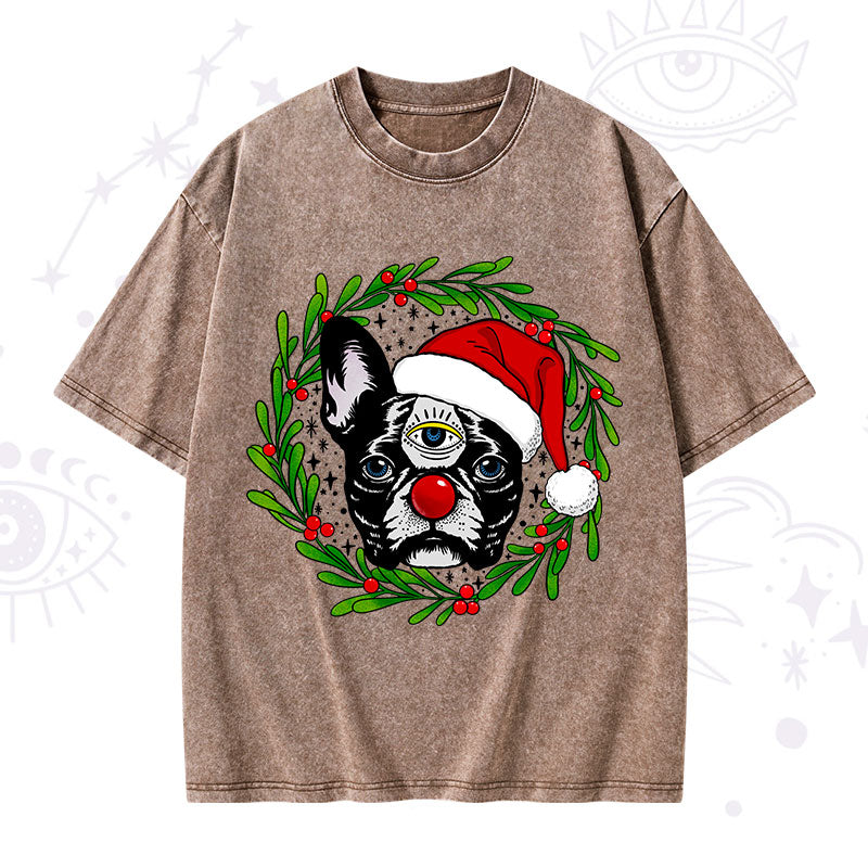 Christmas Celestial Canine Washed T-Shirt