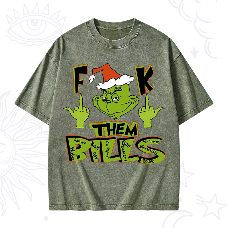 Fuck Them Bills Washed T-Shirt