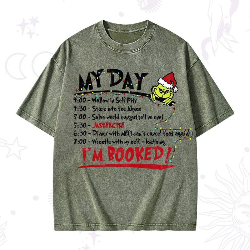 The Grinch Day Christmas Washed T-Shirt