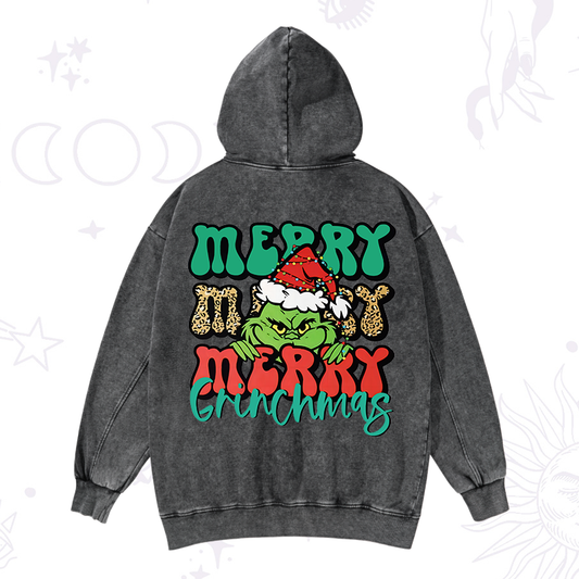 Merry Christmas Washed Hoodie