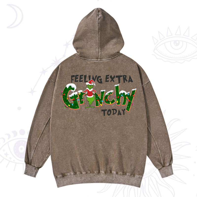 PFeeling Extra Grinchy Today Washed Hoodie