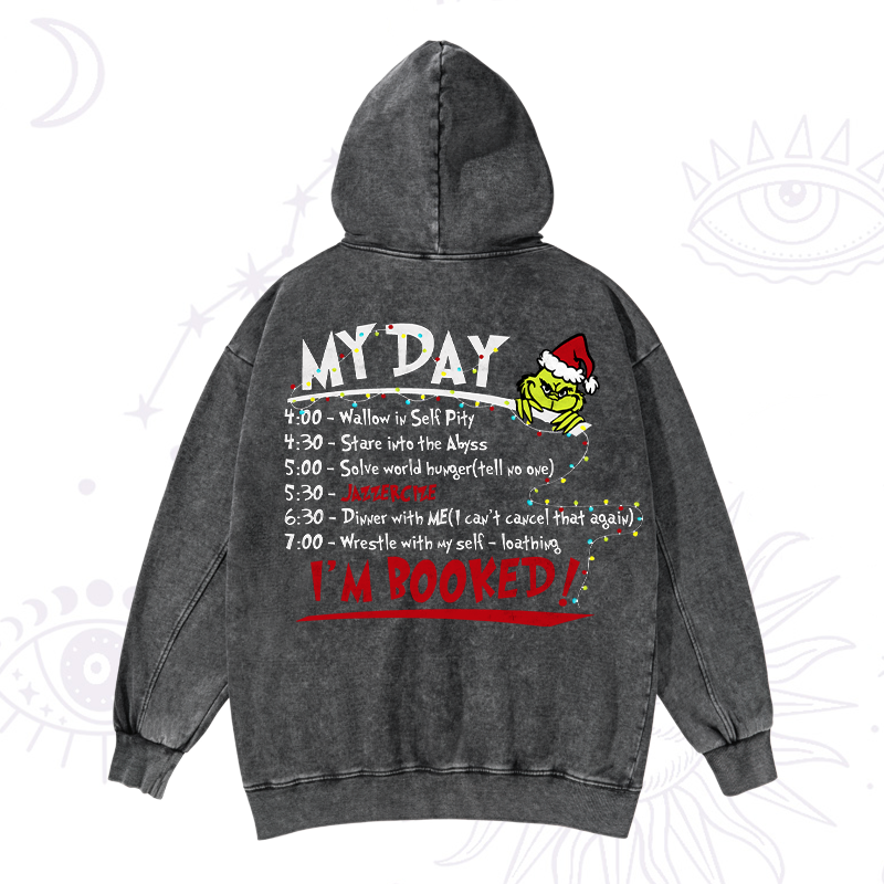 The Grinch Day Christmas Washed Hoodie