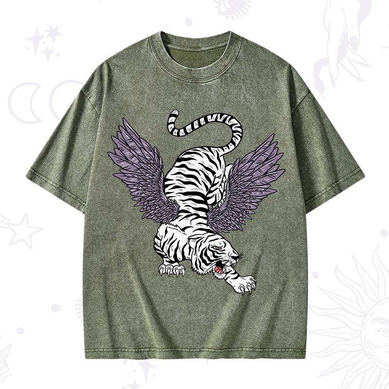 Tiger With Wings Washed T-Shirt