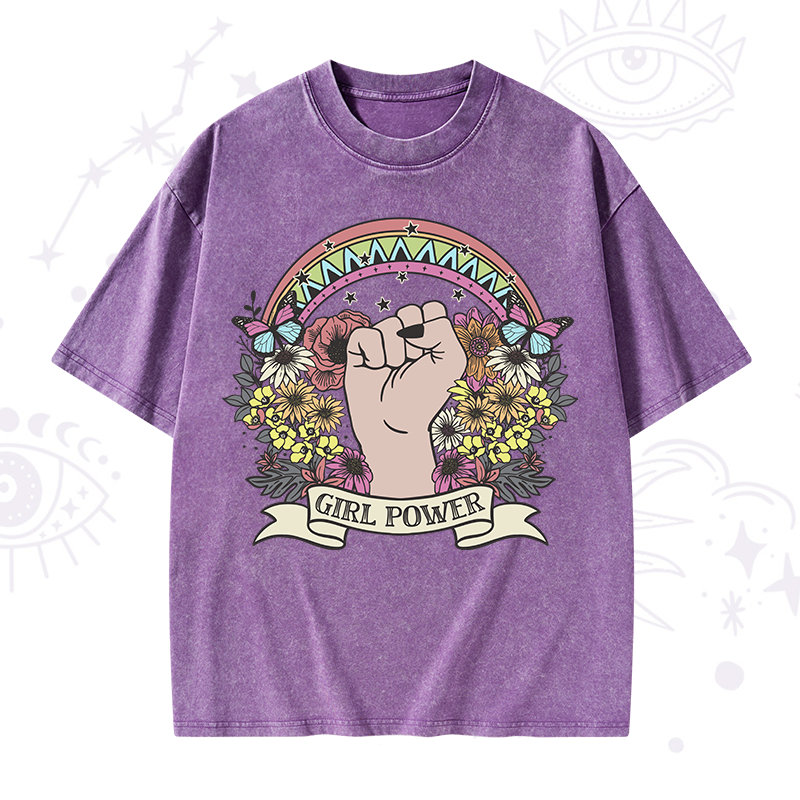 Girl Power Washed T-Shirt